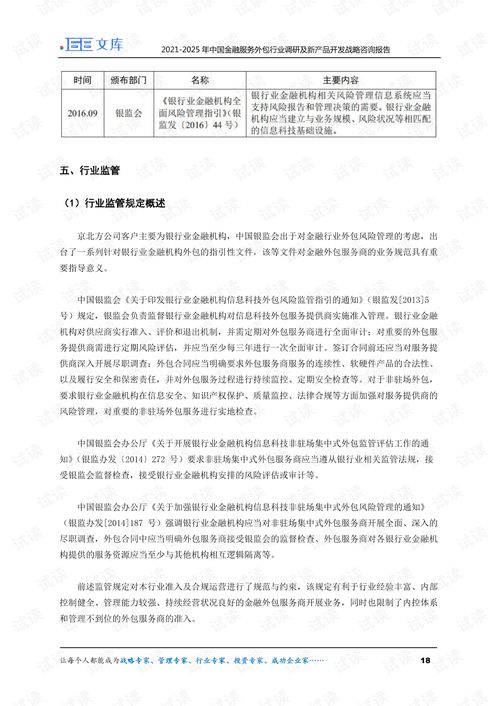 2021-2025年中國金融服務(wù)外包行業(yè)調(diào)研與軟件外包服務(wù)新產(chǎn)品開發(fā)戰(zhàn)略咨詢報告解析